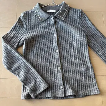 ZARA 리브 그레이 긴팔 가디건