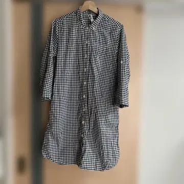 MHL. 깅엄 체크 셔츠 원피스