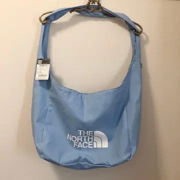 THE NORTH FACE 빅 로고 숄더백 한국 스카이블루