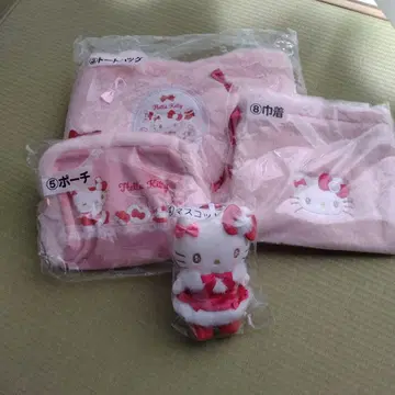 헬로키티 뽑기 토트백 마스코트 외 4종 세트