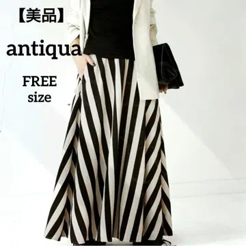 [ 새상품급 ] antiqua 안티카 완판템 칭찬받는 플레어 롱 스커트