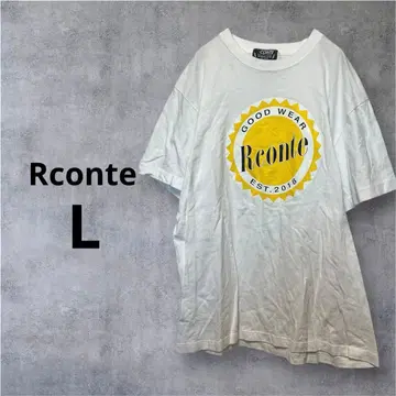 Reonte 아르칸테 T셔츠 L 프린트 반팔 화이트 인기