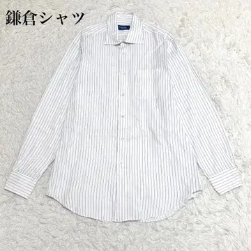 가마쿠라 셔츠 긴팔 셔츠 41/85 화이트