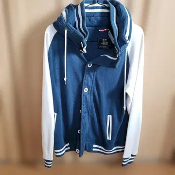 BEAMS HEART 후드 부착 점퍼 M 네이비