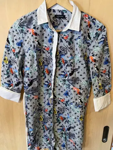 LOVELESS 꽃무늬 동물 패턴 셔츠 34