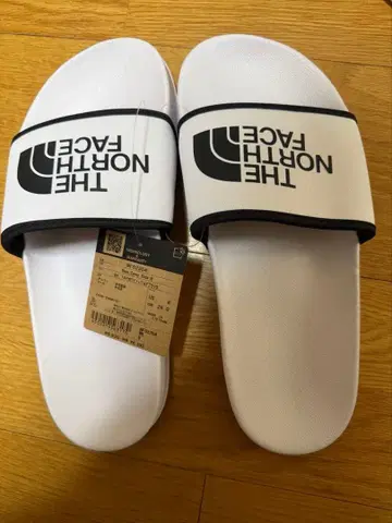 THE NORTH FACE 화이트 슬라이드 샌들 26cm