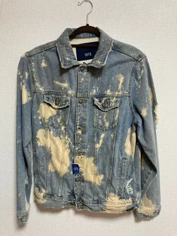 데님 자켓 L 사이즈 데미지 가공 미사용 새상품 택 포함