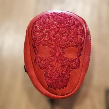 Obelisk 스컬 자수 바디백 빨간색