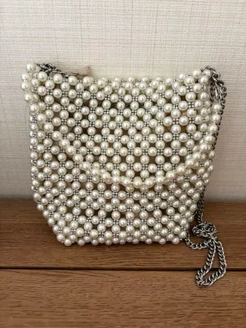 진주풍 비즈 숄더백