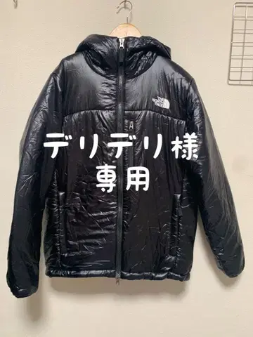 THE NORTH FACE 다운 자켓 M 블랙 광택 NY81408Z
