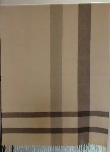 베이지 캐시미어 담요