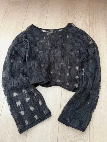 튤 레이스 2way 가디건