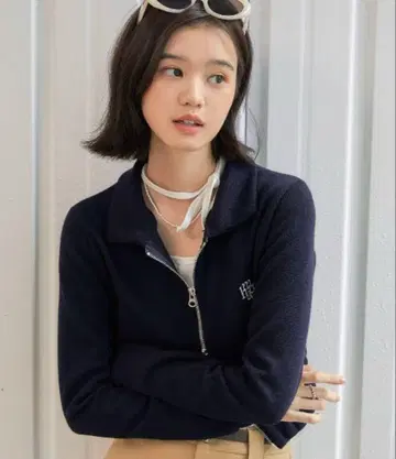 muah muah/무아무아 슬림핏 집업 니트 가디건