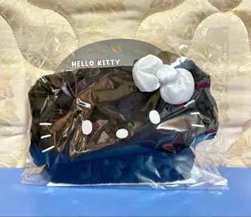 헬로키티 페이스 헤어밴드 흑백 블랙