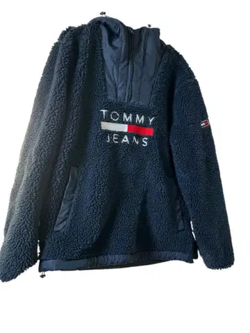 TOMMY JEANS 네이비 보아 자켓