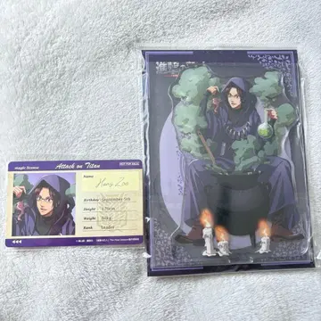 진격의 거인 한지 마법사 아크릴 스탠드 애니메이트 통신 한정판 특전 포함