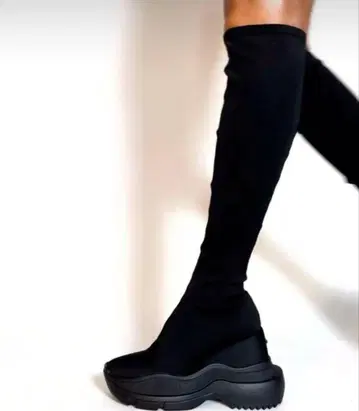 yellow 롱 부츠 삭스 부츠