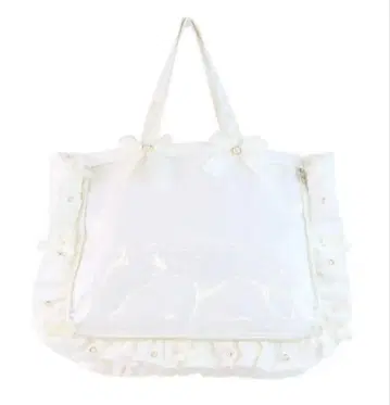 자카마트 A3 프릴 디자인 이타백용 토트백 5주년 ver 화이트