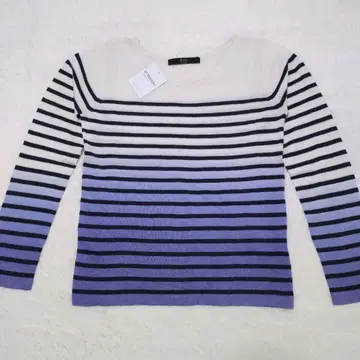 새상품 Another Edition 니트 그라데이션 보더 울