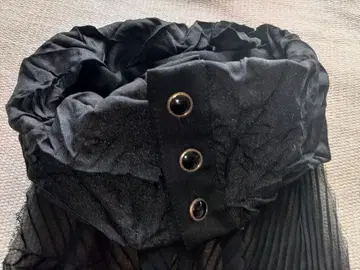 enigmatique 에니그마틱 카라 부착 스카프 블랙