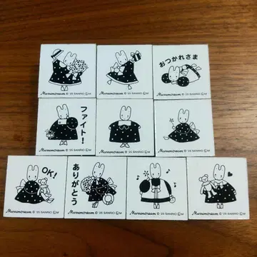 캔두 산리오 마론크림 스탬프 도장 10종 세트 새상품 익명 배송