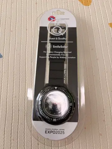 EXPO2025 미야쿠미야쿠 시티즌 스마일 솔라 손목시계 만박 블랙미야쿠
