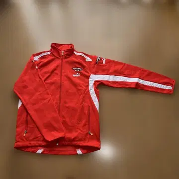 PUMA RRS 풀 지퍼 자켓 레드