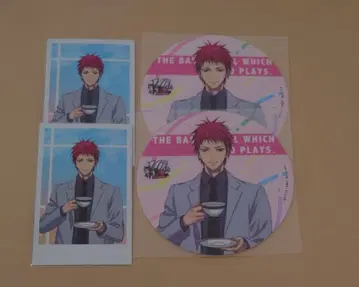 쿠로코의 농구 모닝 루틴 포토 카드 코스터 아카시