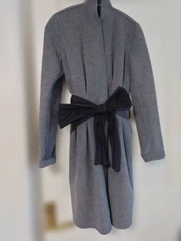 JOSEPH 그레이 울 x 캐시미어 코트