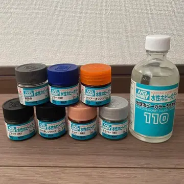 수성 하비 컬러 페인트 7색 희석액 세트