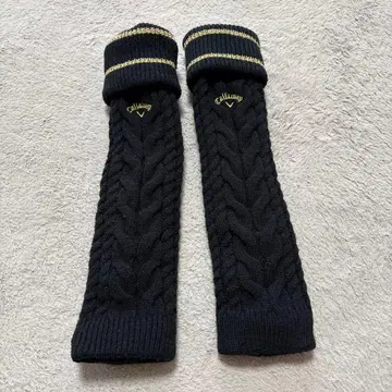 Callaway 레그 워머 블랙 케이블 짜임