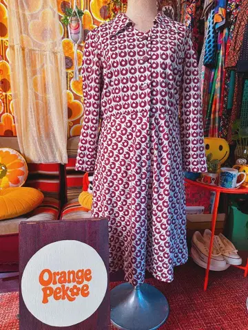 쇼와 레트로 당시 무릎 기장 원피스