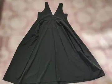 블랙 슬리브리스 롱 원피스 드레스 M 사이즈