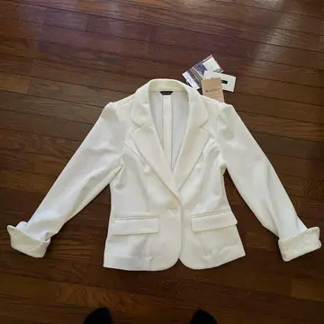 화이트 테일러드 자켓 S 사이즈