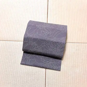 꽃 염색 그레이 세련된 9촌 나고야 오비