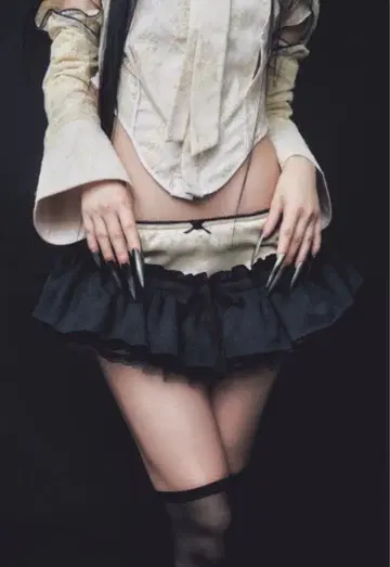 neith. Classic Lace Shirt 플레어 스커트