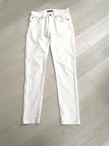 랄프 로렌 화이트 데님 스키니진 27인치 L 사이즈