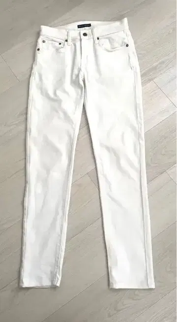 랄프 로렌 화이트 데님 27인치 레어 L 사이즈 겨울 화이트