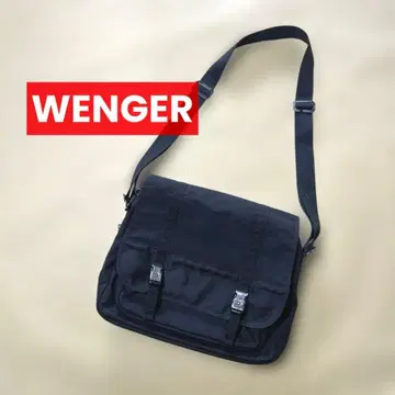 WENGER 블랙 나일론 숄더백