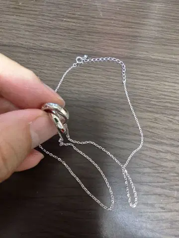 [ 미사용품 ] Orobianco 실버 목걸이