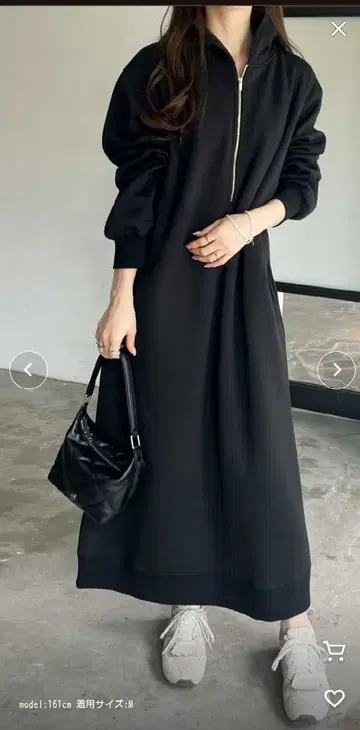 속기모 후드티 롱 원피스