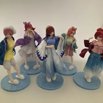 1번 복권 5등분의 신부 피규어 5체 세트