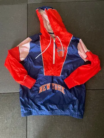 미첼앤네스 나일론 풀오버 후드티 사이즈 m