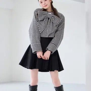 AnMILLE 안미르 빅 리본 숏코트