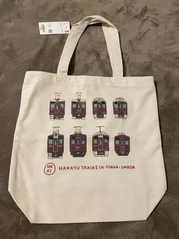 UNIQLO UMEDA 한큐 전철 콜라보 토트백(대)