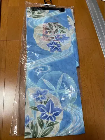 JUNKO KOSHINO 유카타 파란 꽃무늬 286