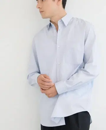 Relaxed Fit L/S Shirt light blue