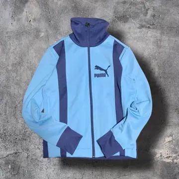 PUMA 트랙 자켓 y2k 스카이블루 긴팔 저지