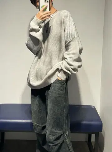 OY 니트 D.P KNIT 화이트