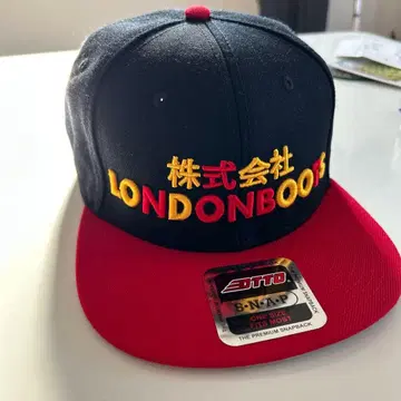 LONDONBOOS 스냅백캡 네이비/레드